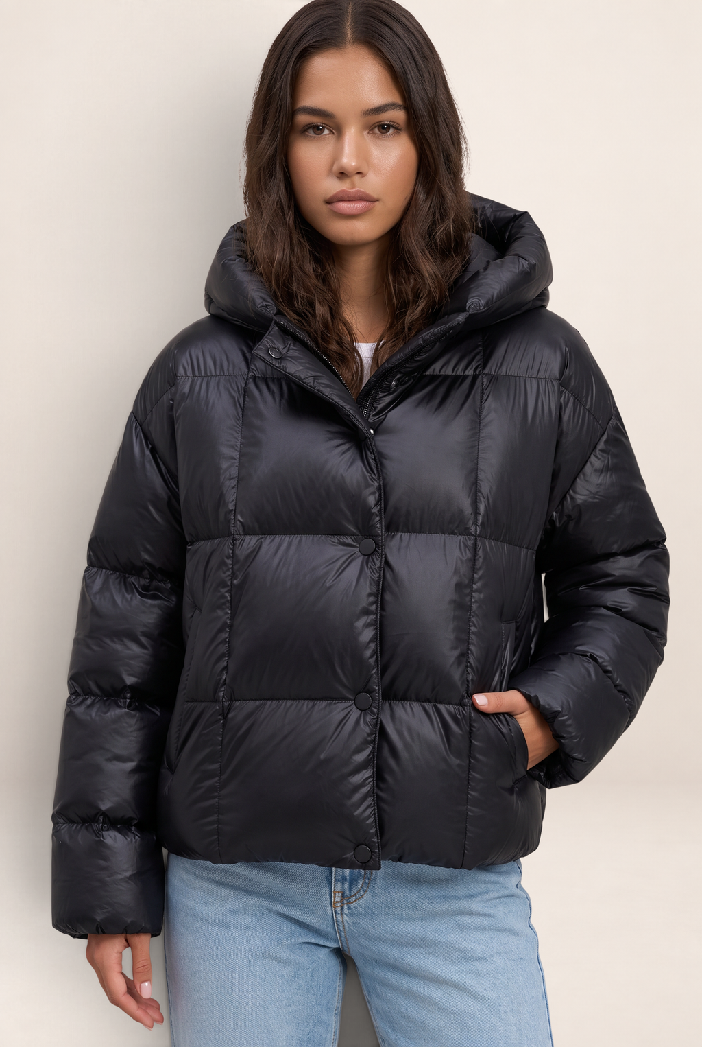 Doudoune Oversize à Capuche Femme Ida