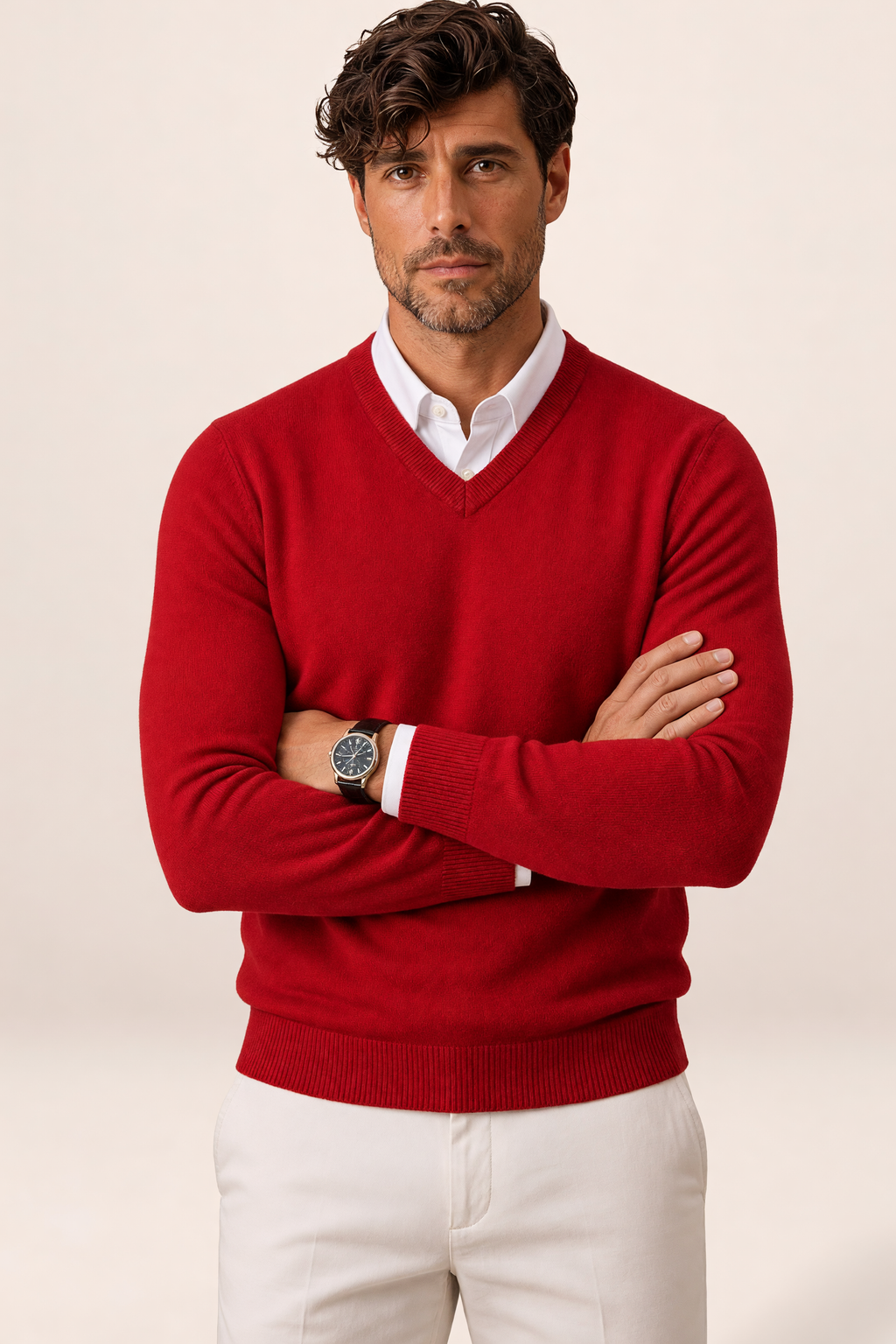 Pull Col V en Maille Fine Homme Julien