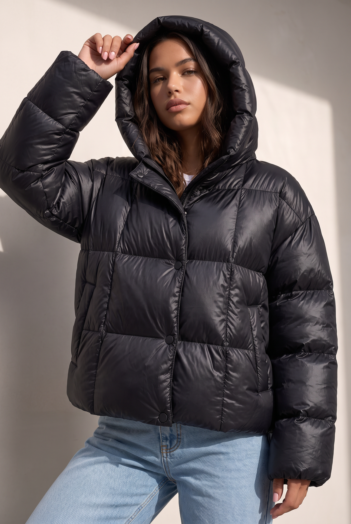 Doudoune Oversize à Capuche Femme Ida