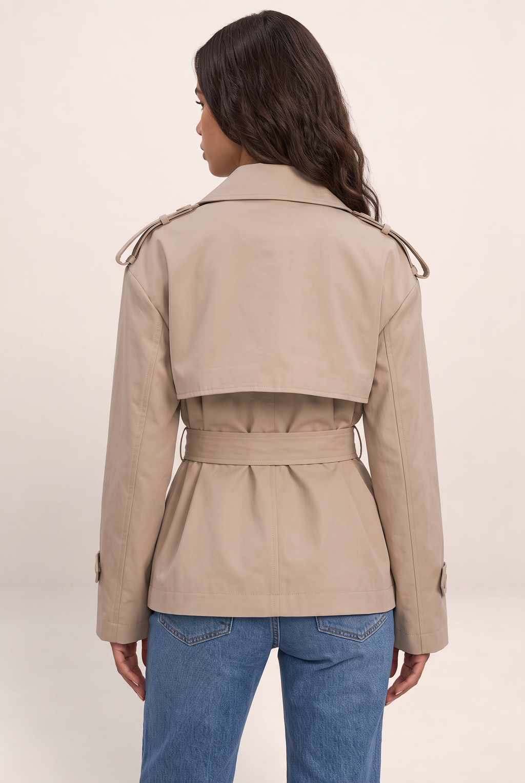 Trench Court Ceinturé Femme Esther