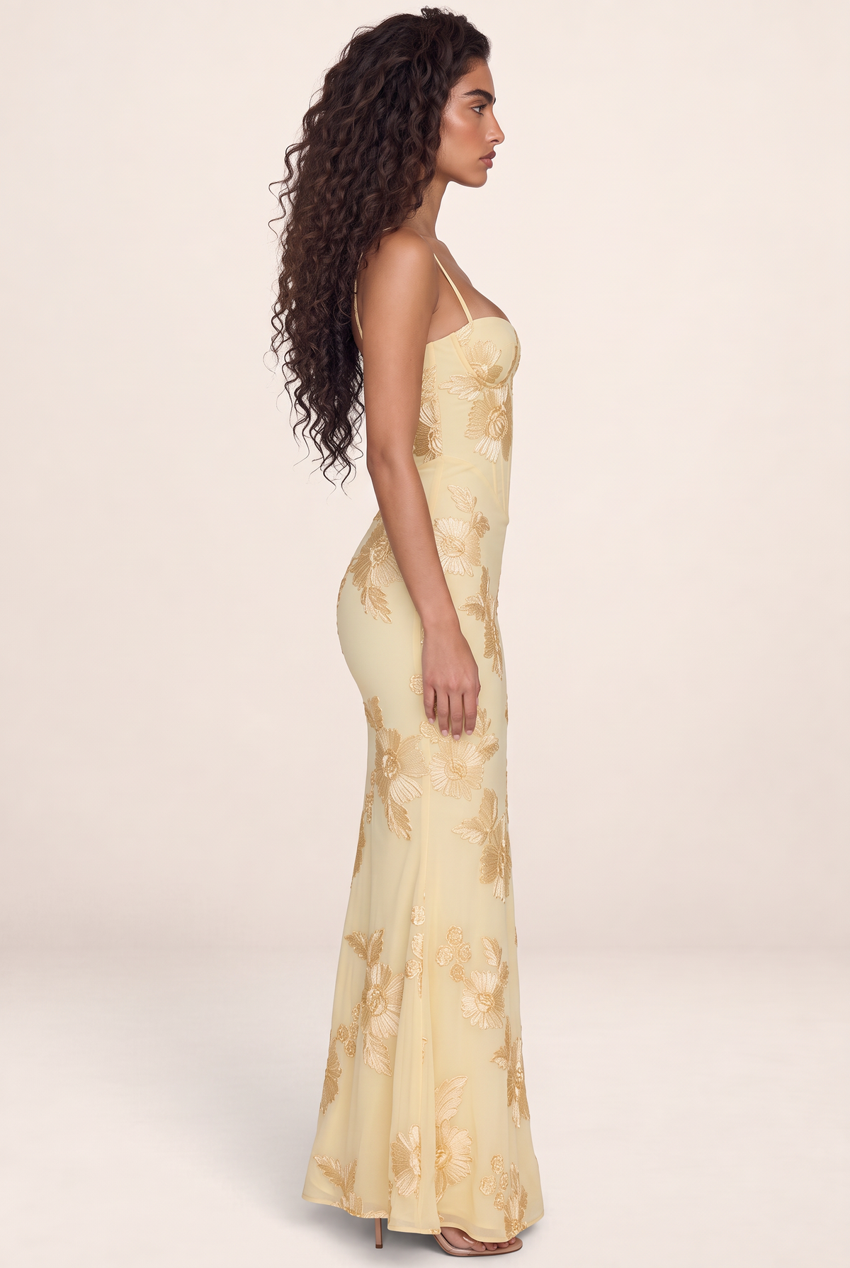 Robe Sirène Corset Fleurie Femme Ophélia