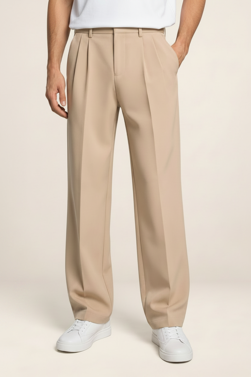 Pantalon Droit à Pinces Homme Jérôme