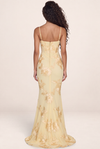 Robe Sirène Corset Fleurie Femme Ophélia