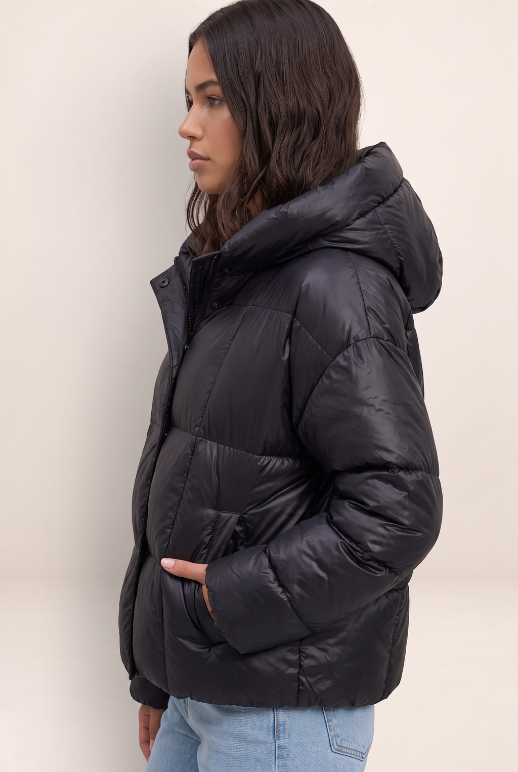 Doudoune Oversize à Capuche Femme Ida