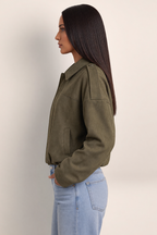 Veste Aspect Daim Oversize Femme Victorine