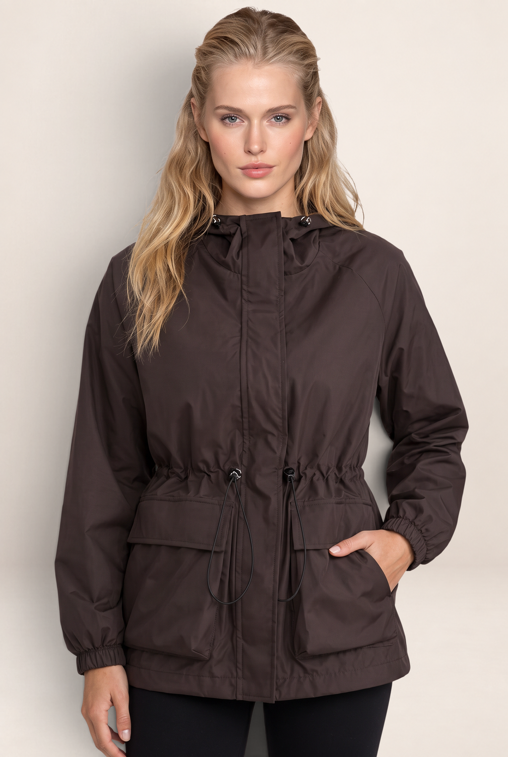 Parka Imperméable à Capuche Femme Clarisse
