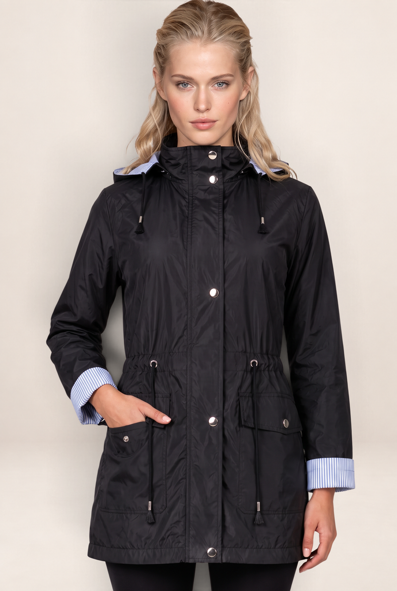 Parka à Capuche Cintrée Femme Emmanuelle