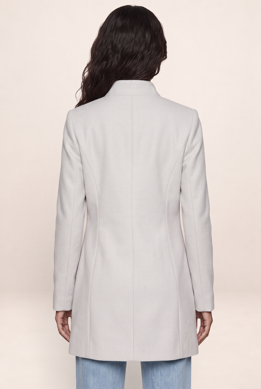 Manteau Mi Long Col Mao Femme Ursule
