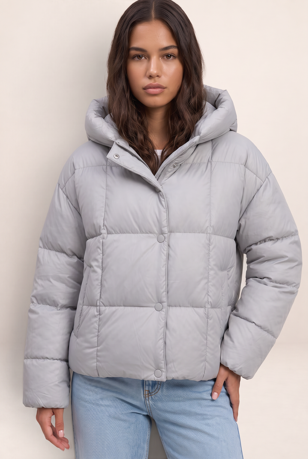 Doudoune Oversize à Capuche Femme Ida