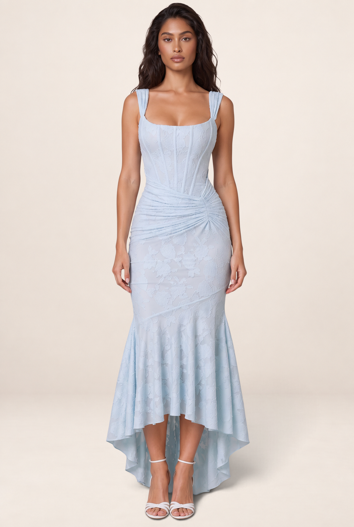 Robe Sirène en Dentelle Femme Odile