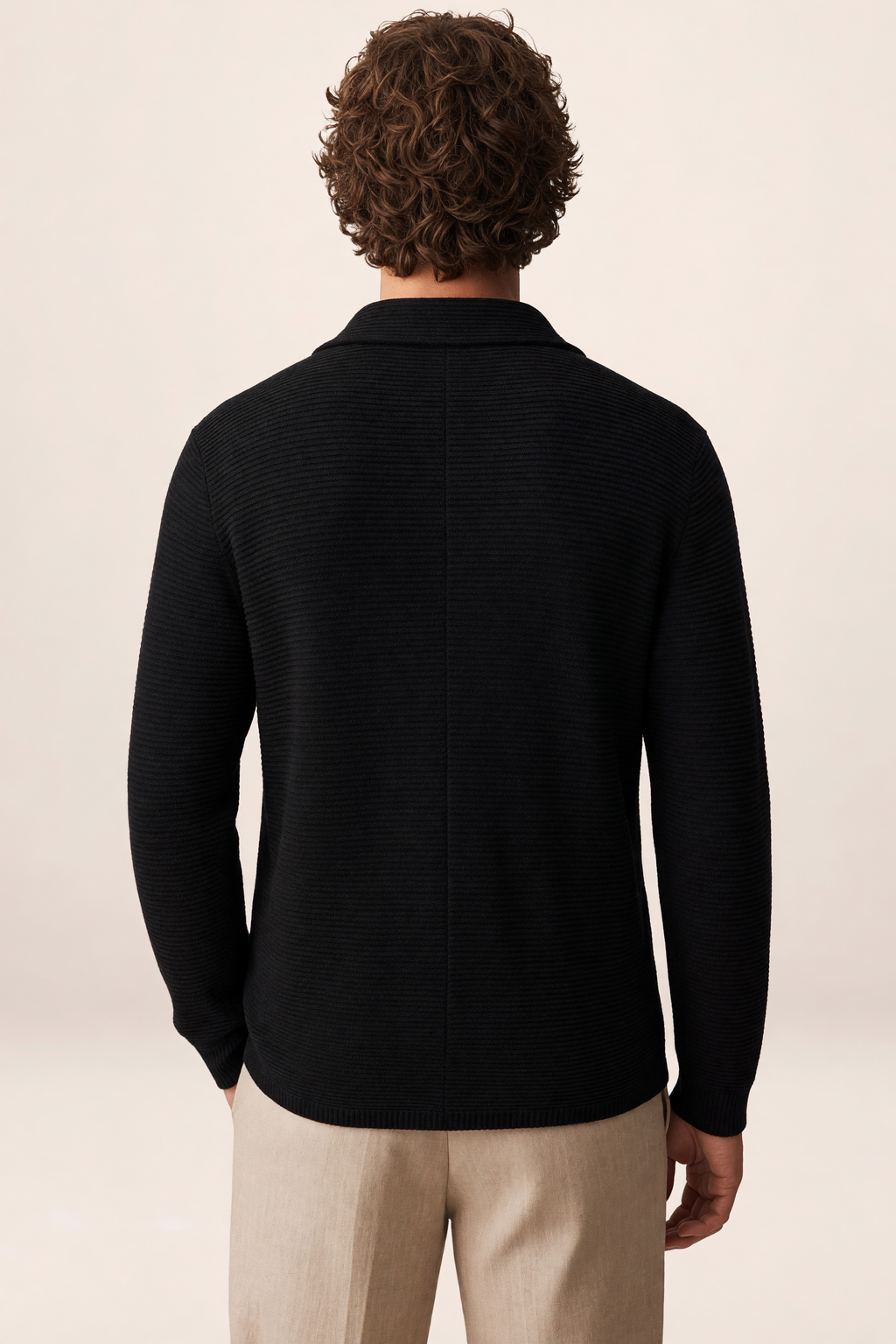 Blazer Croisé en Maille Homme Laurent