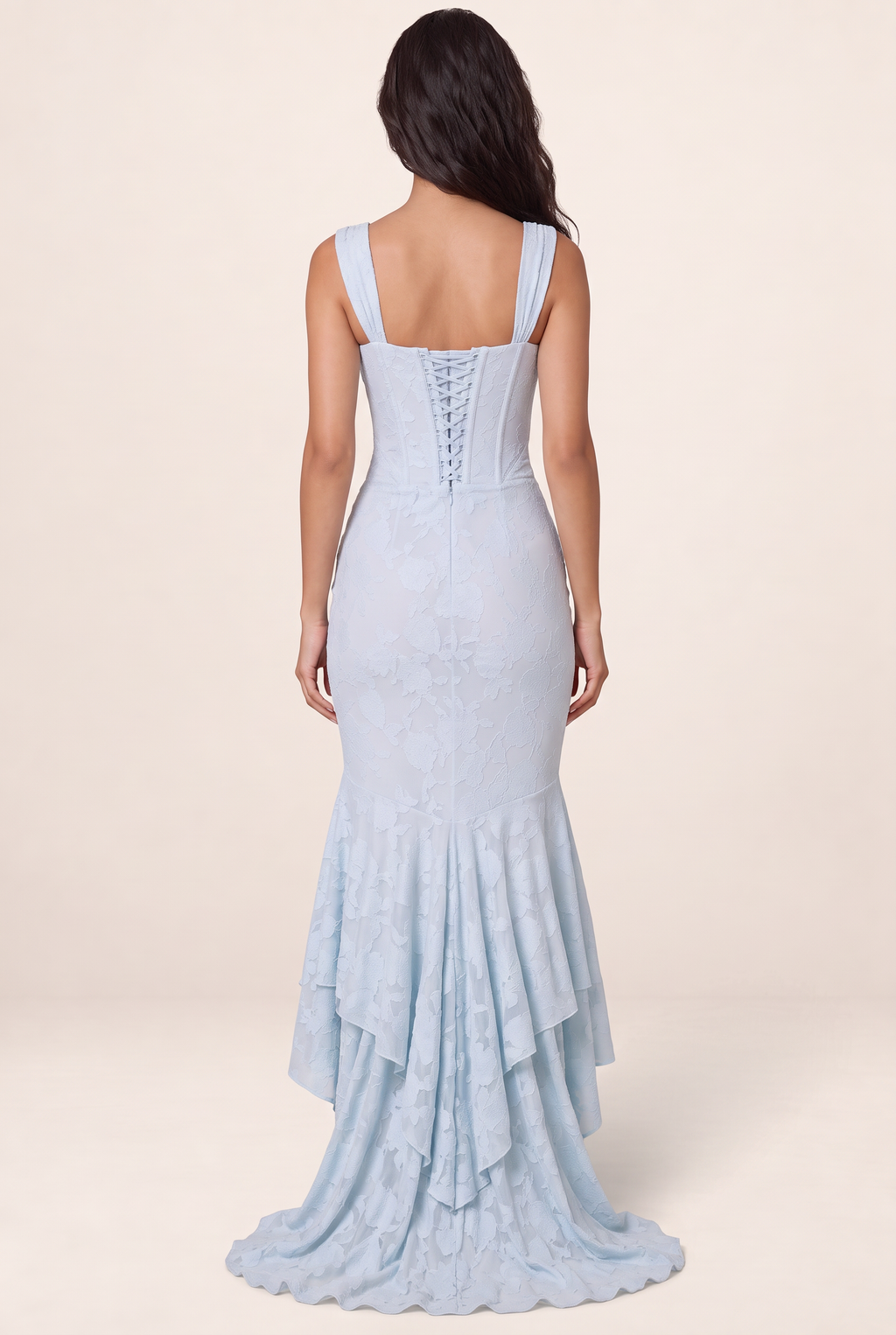 Robe Sirène en Dentelle Femme Odile