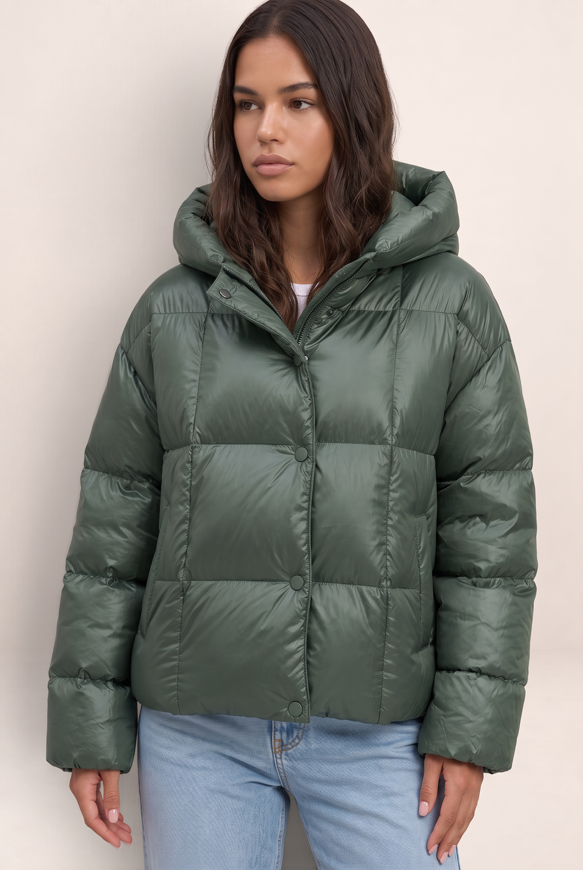 Doudoune Oversize à Capuche Femme Ida