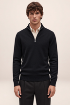 Pull Camionneur Col Zippé Homme Guillaume
