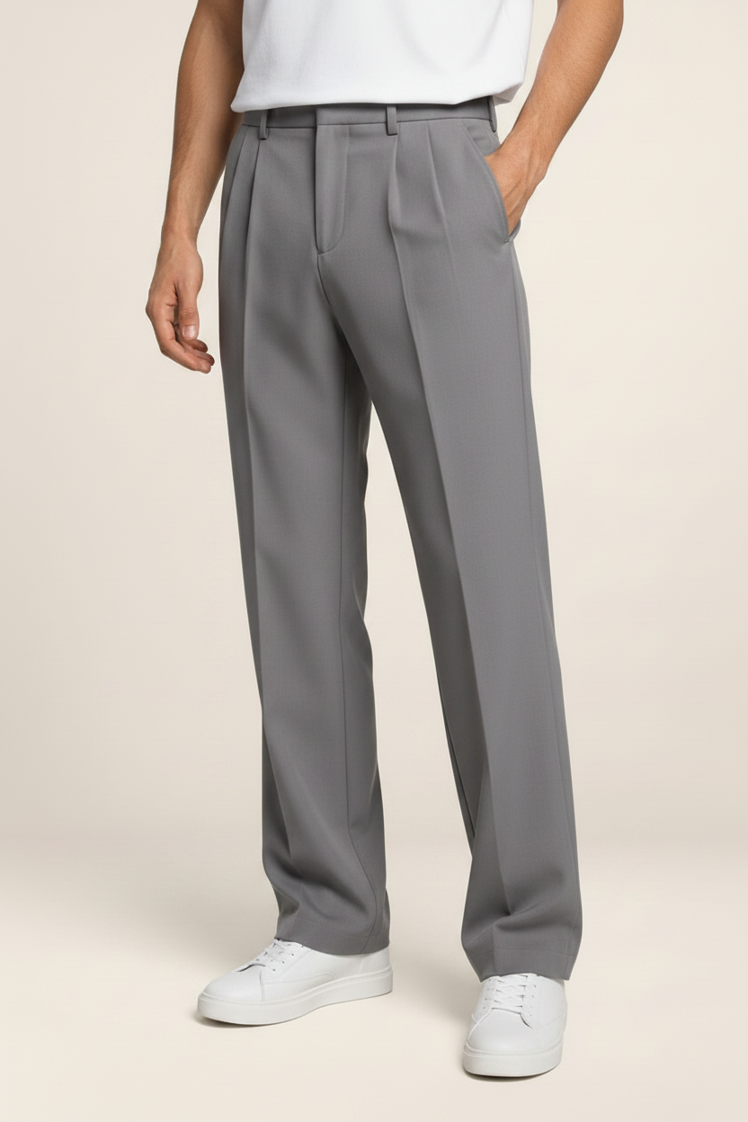 Pantalon Droit à Pinces Homme Jérôme