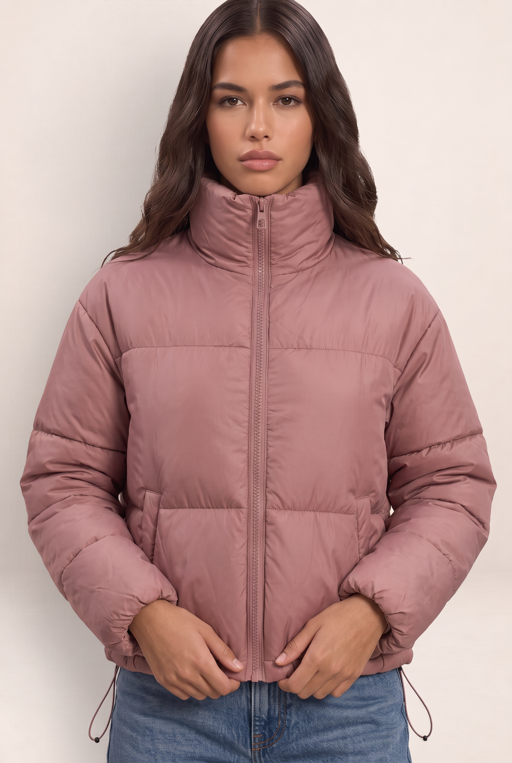 Doudoune Courte Col Montant Femme Jocelyne