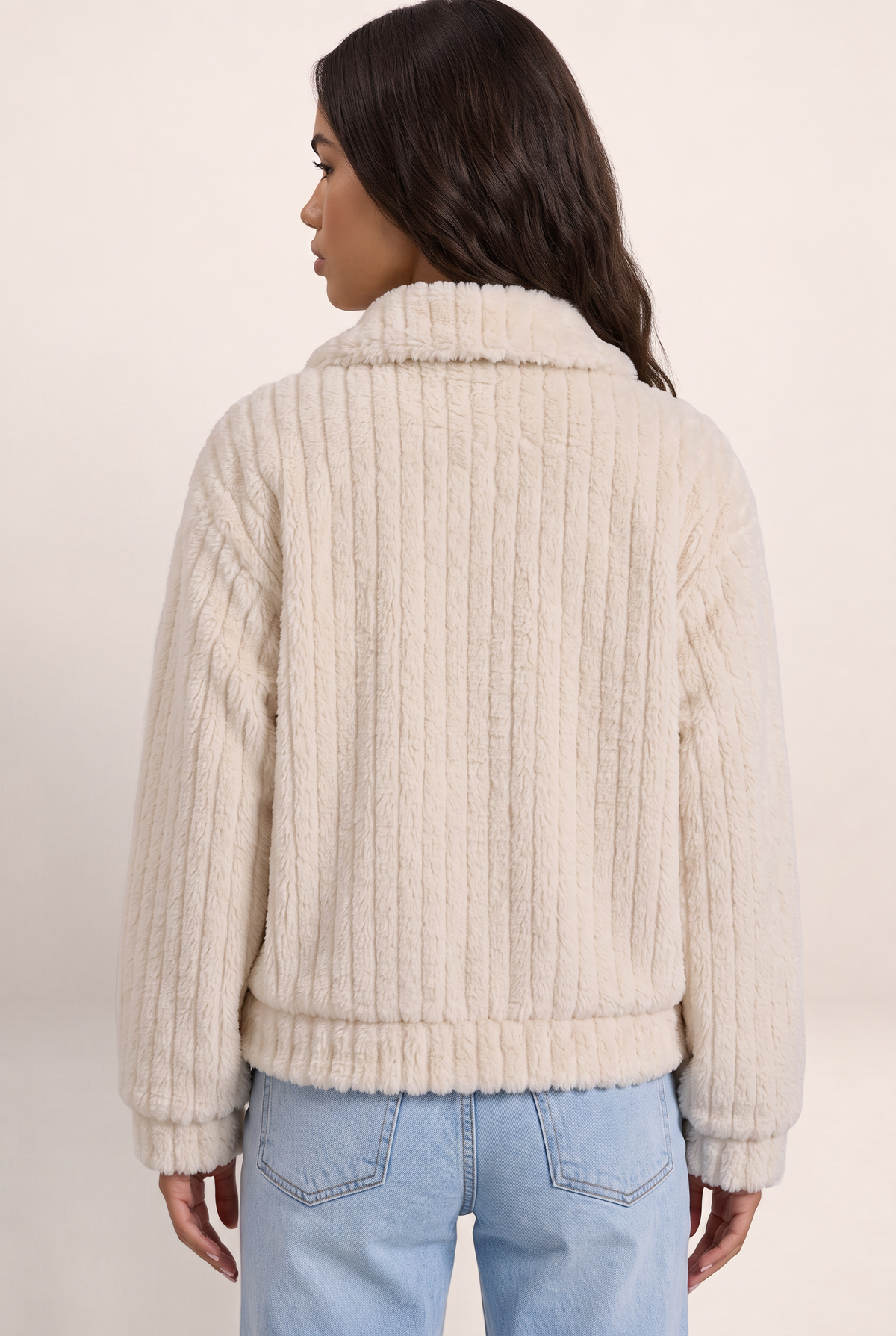 Veste Teddy Boutonnée Femme Bettina