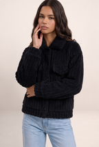 Veste Teddy Boutonnée Femme Bettina