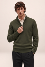 Pull Camionneur Col Zippé Homme Guillaume