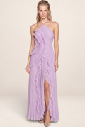 Robe Longue Plissée Dos Nu Femme Fabienne