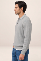 Polo Manches Longues en Maille Homme Fabien