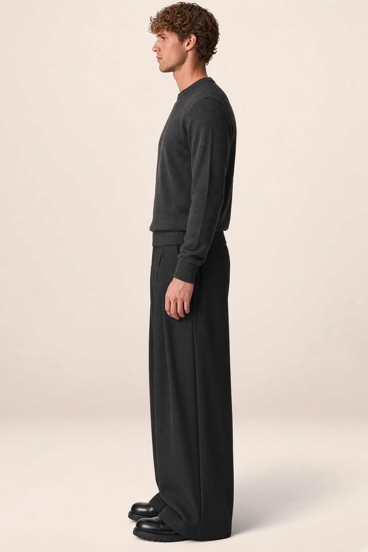 Pantalon Large à Pinces Homme Axel