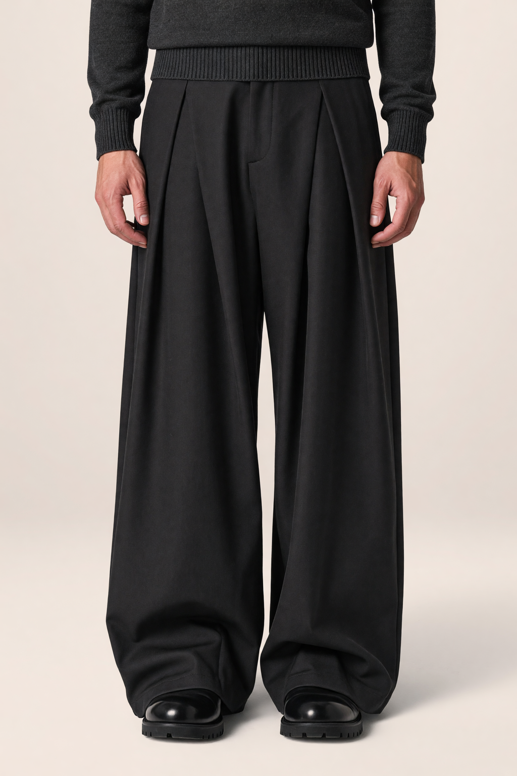 Pantalon Large à Pinces Homme Axel