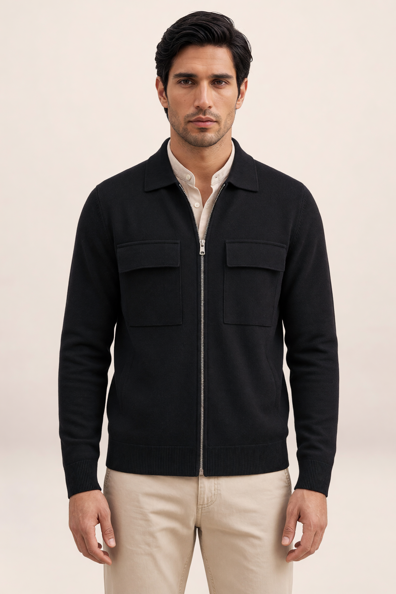 Surchemise en Maille Zippée Homme Marc