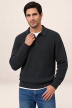 Polo Manches Longues en Maille Homme Fabien