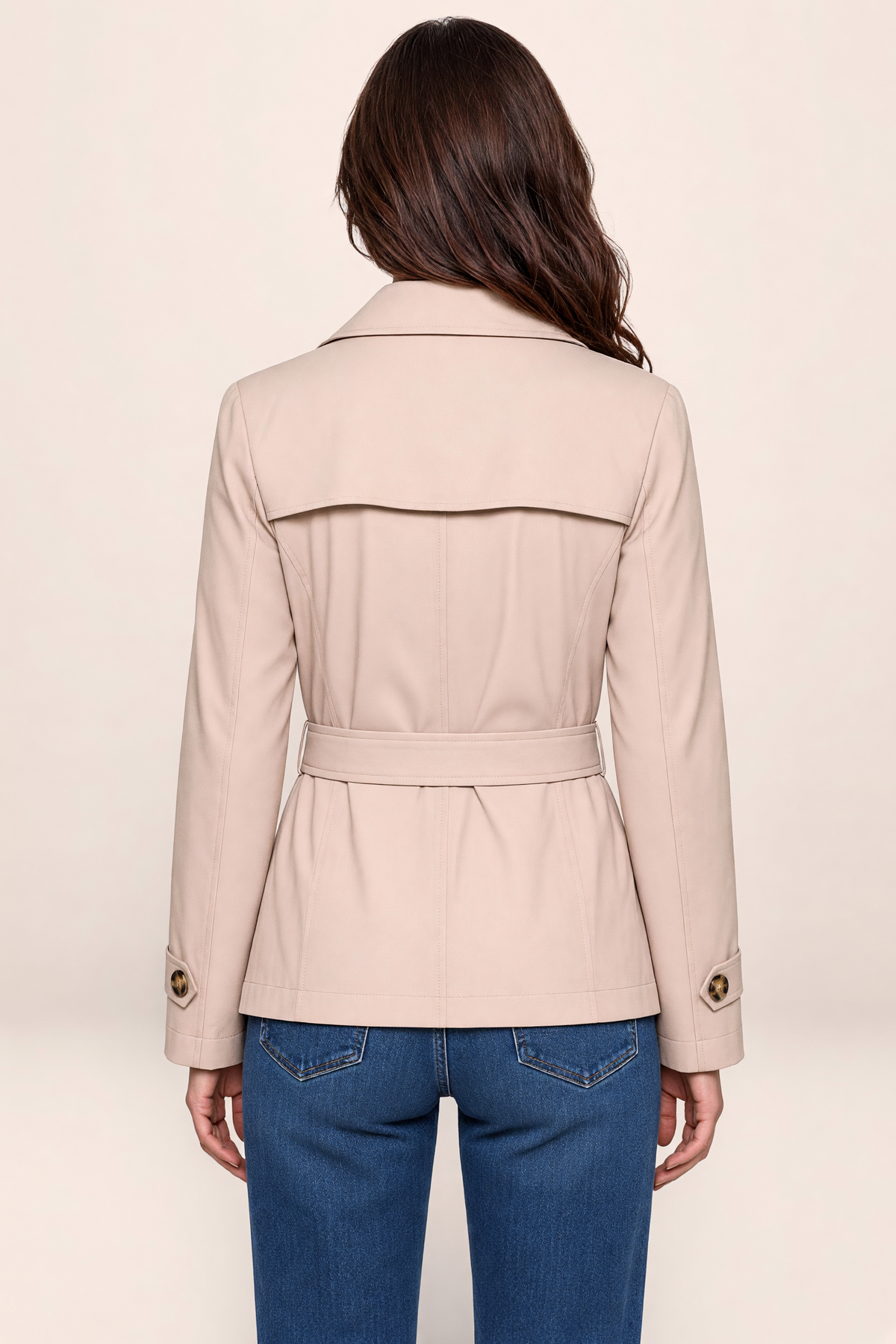 Trench Croisé Mi Long Femme Yasmine