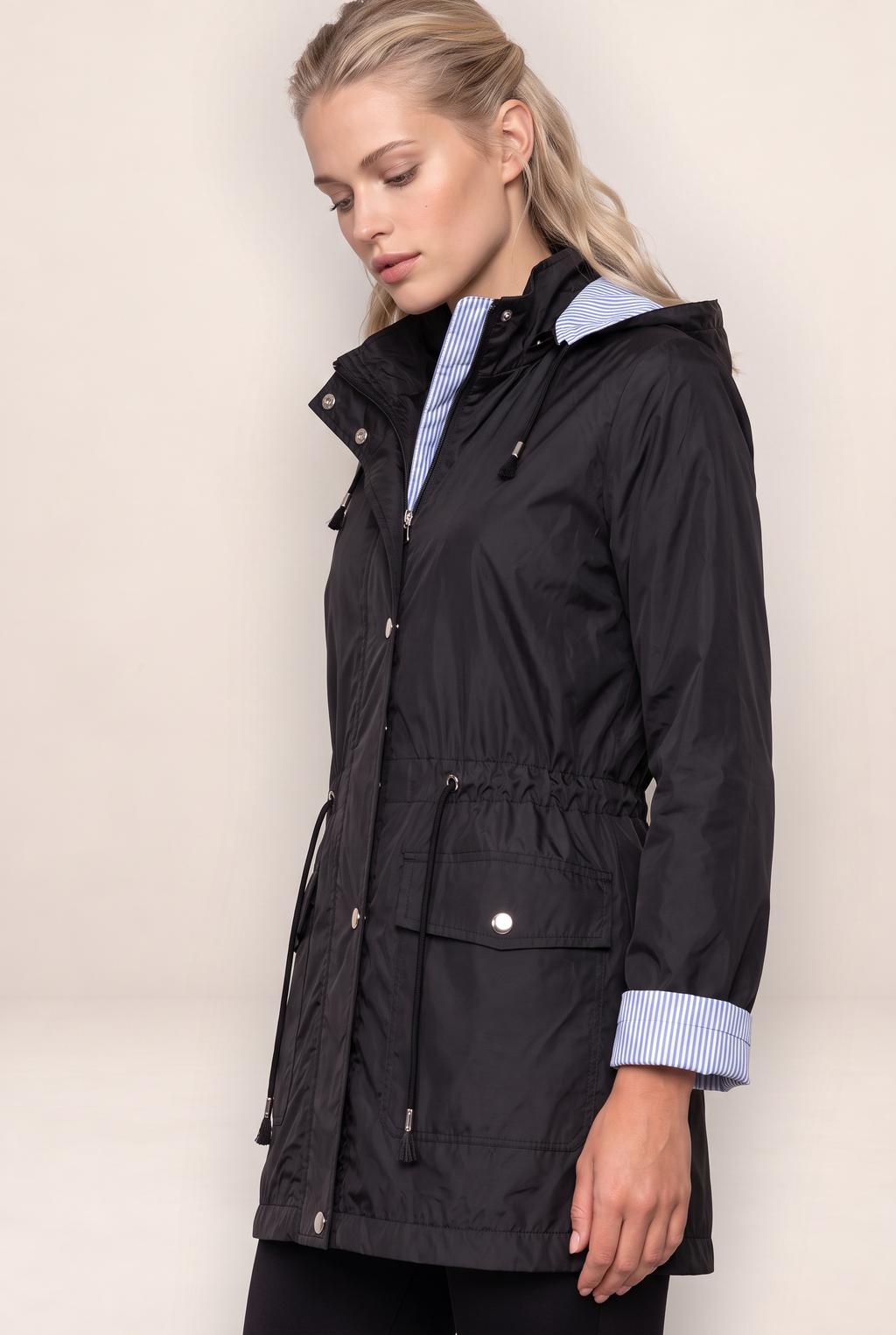 Parka à Capuche Cintrée Femme Emmanuelle