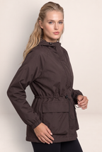 Parka Imperméable à Capuche Femme Clarisse