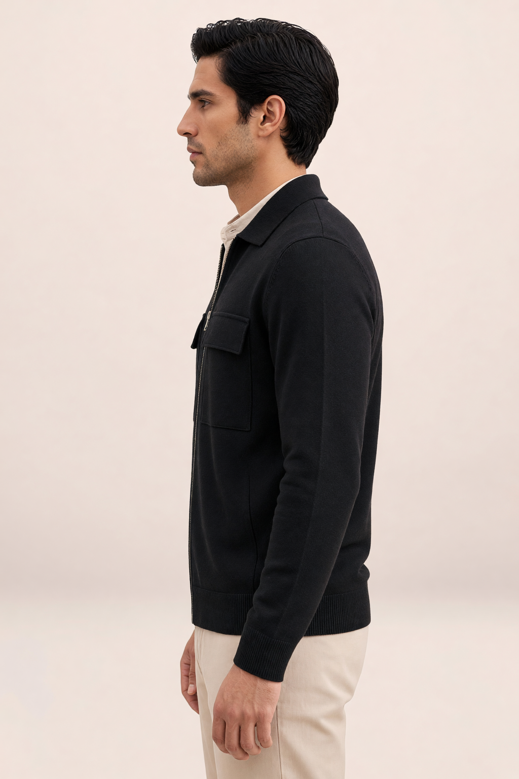 Surchemise en Maille Zippée Homme Marc
