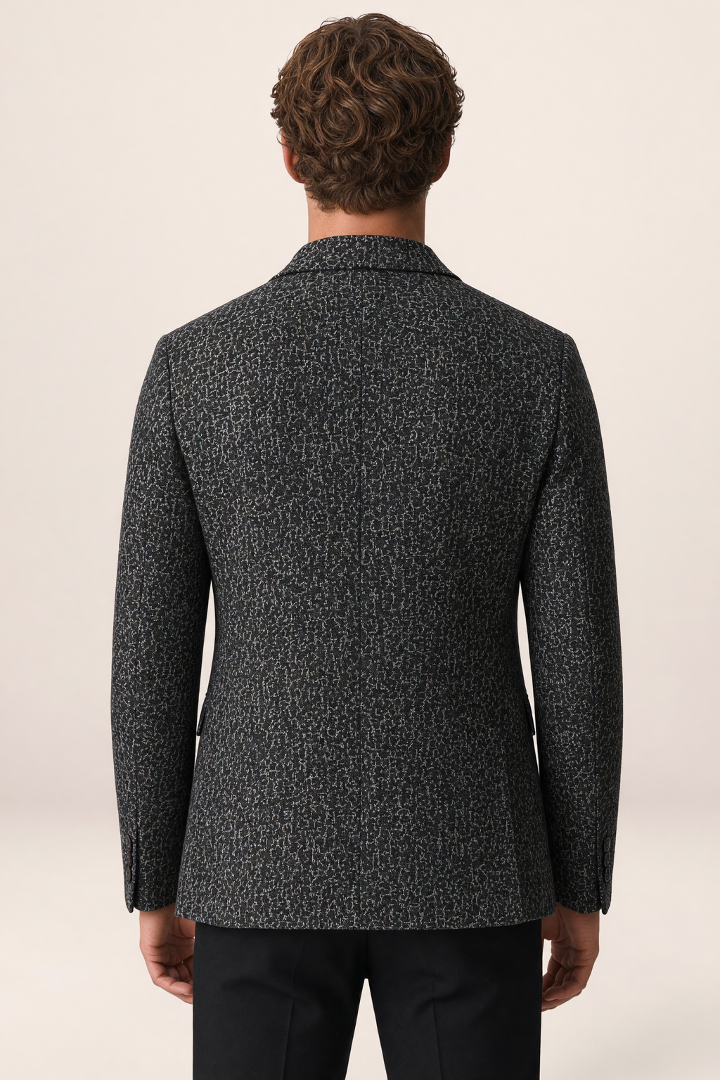 Blazer Effet Tweed Chiné Homme Augustin