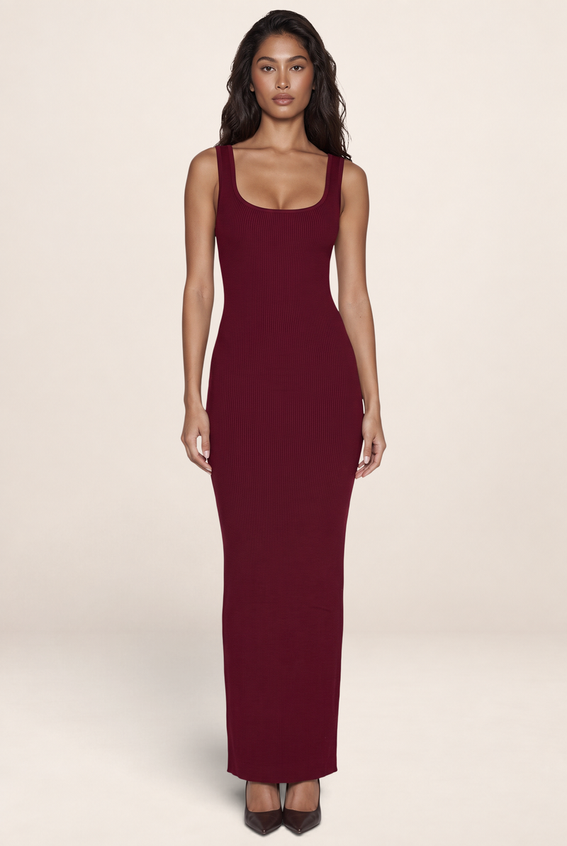 Robe Longue Moulante Bandage Femme Kenza