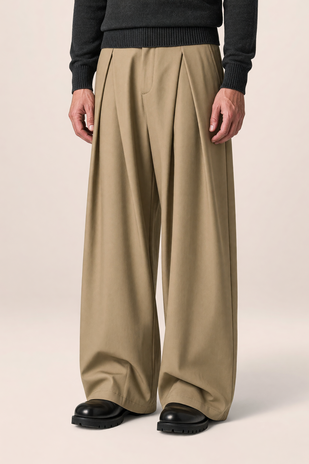 Pantalon Large à Pinces Homme Axel