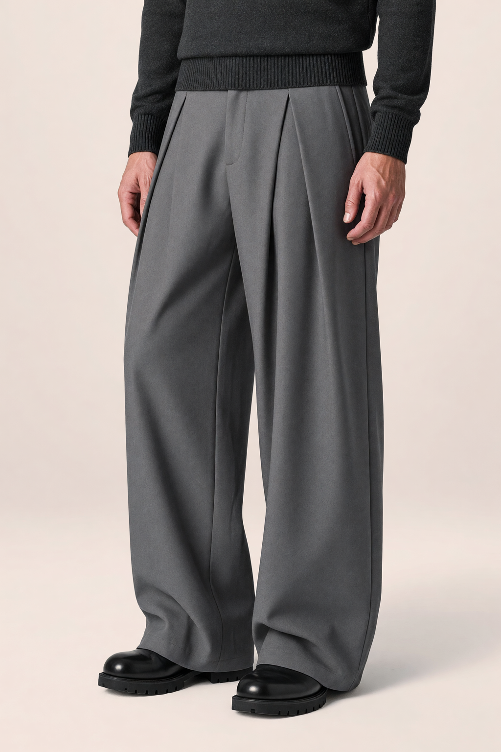 Pantalon Large à Pinces Homme Axel