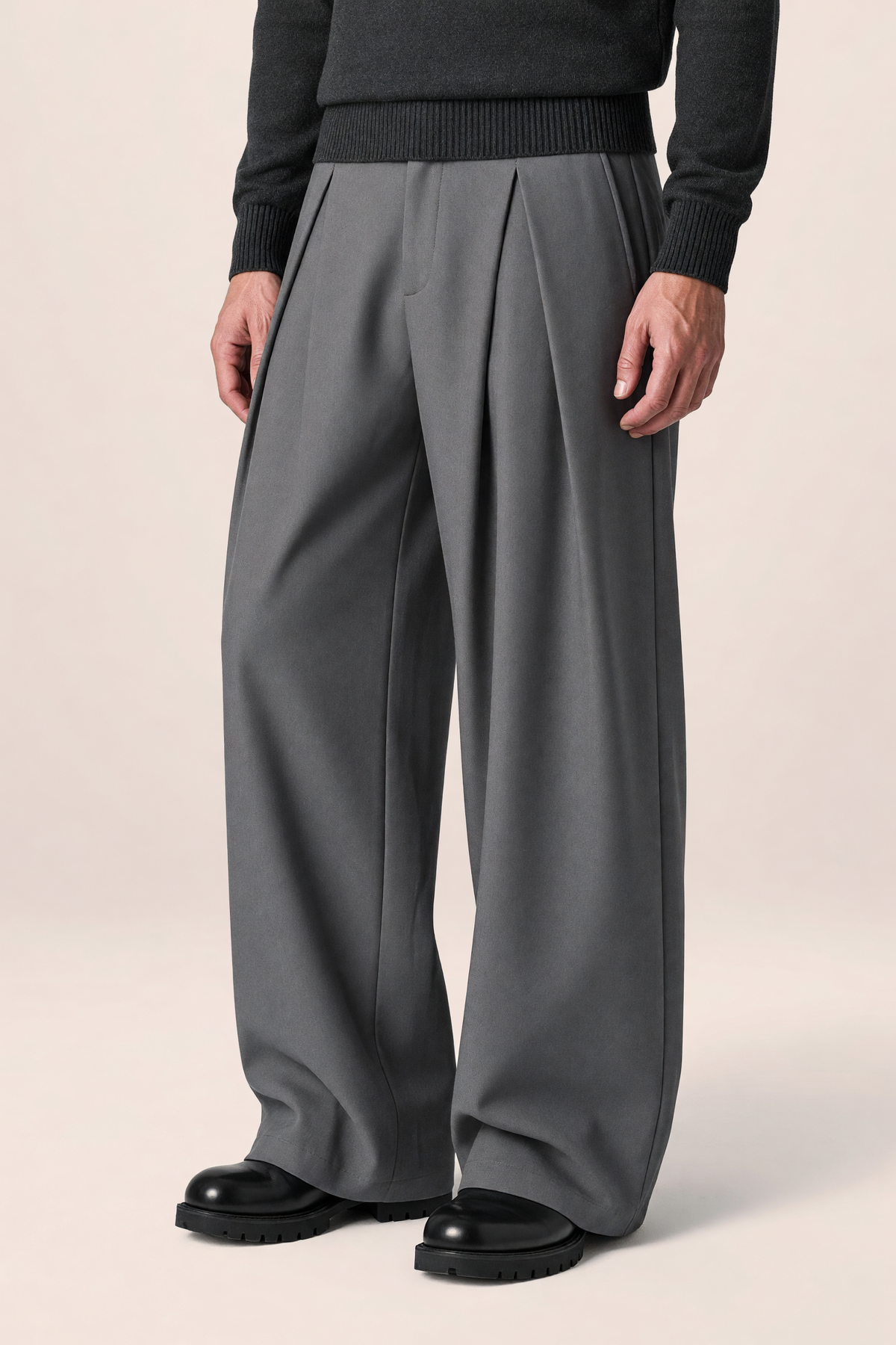Pantalon Large à Pinces Homme Axel
