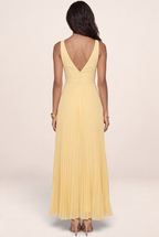 Robe Longue Plissée Femme Gwendoline