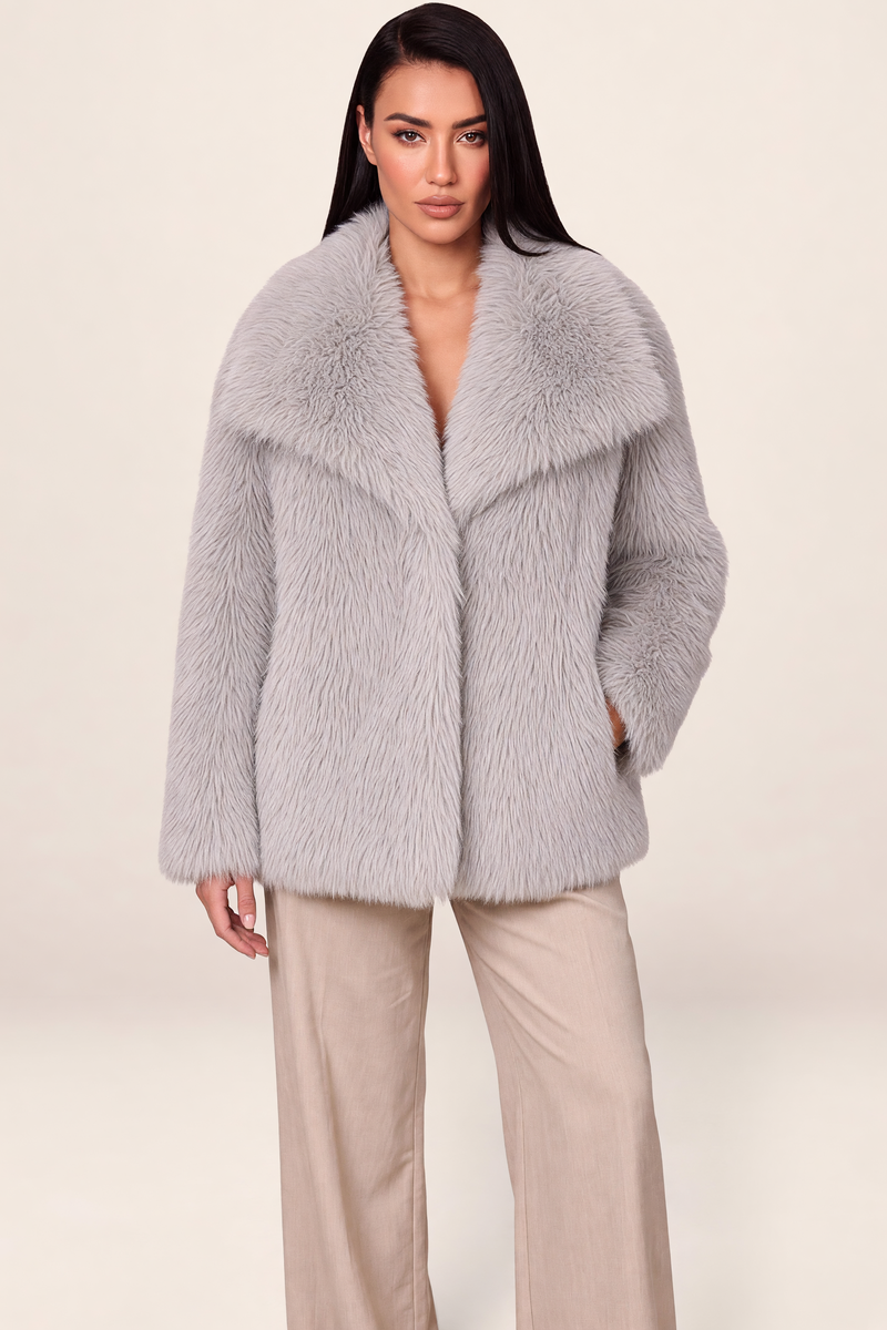 Veste Fausse Fourrure Femme Hortensia