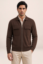 Surchemise en Maille Zippée Homme Marc