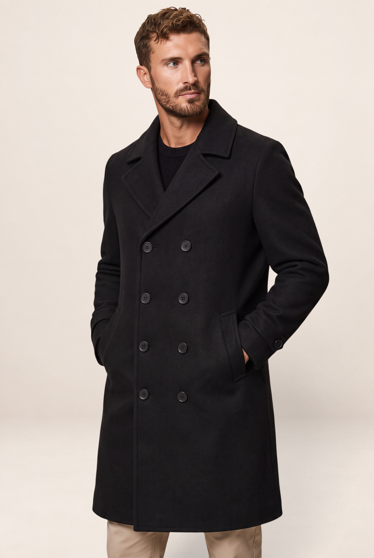 Manteau Long Croisé Homme Ferdinand