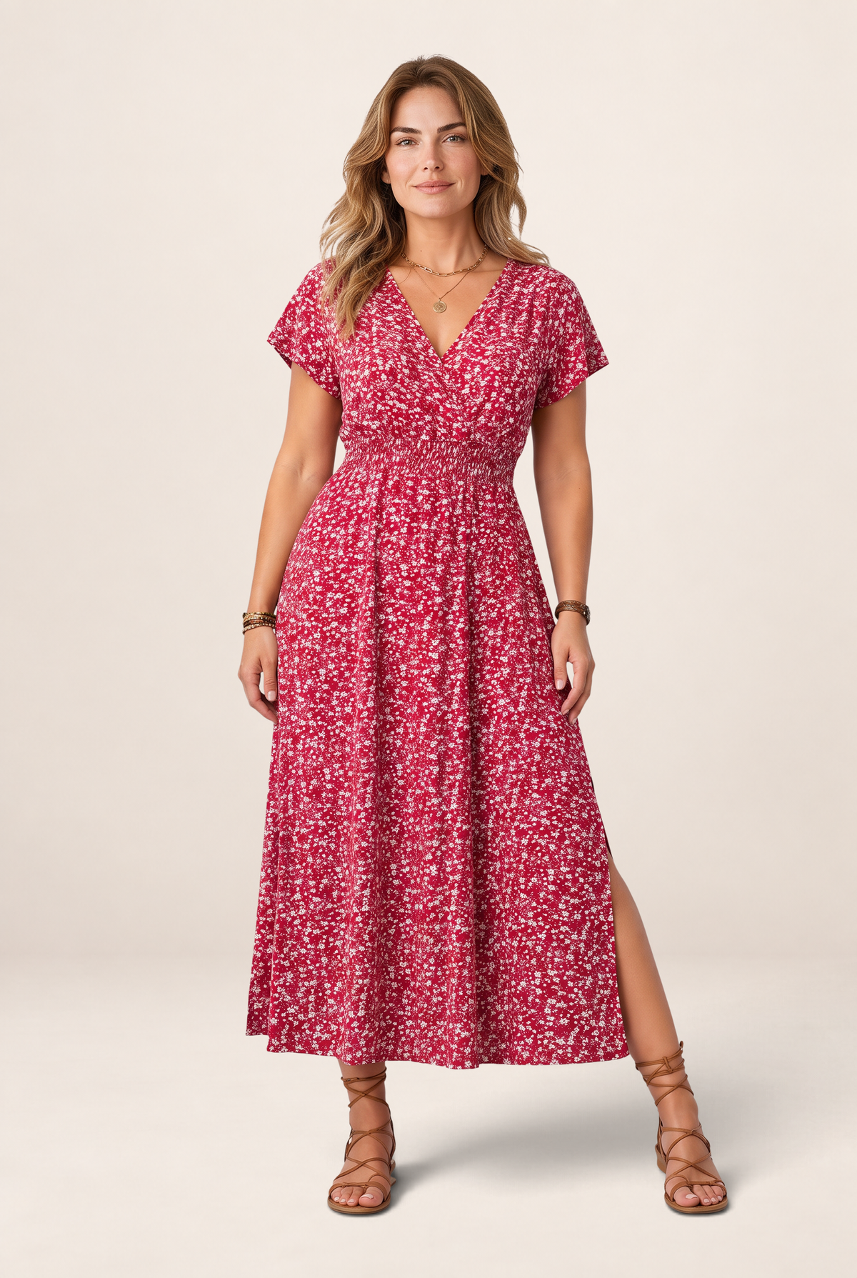 Robe Longue Fleurie Femme Nell