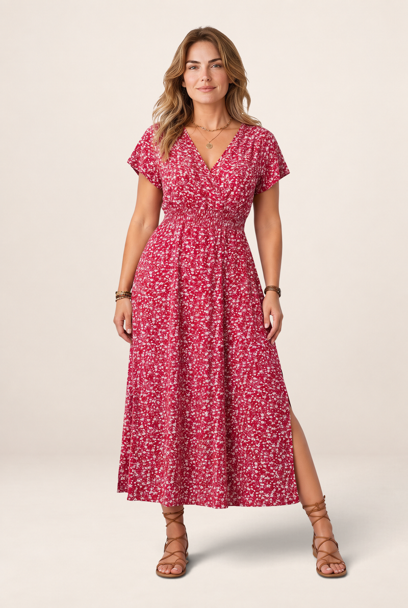 Robe Longue Fleurie Femme Nell