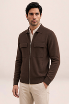 Surchemise en Maille Zippée Homme Marc