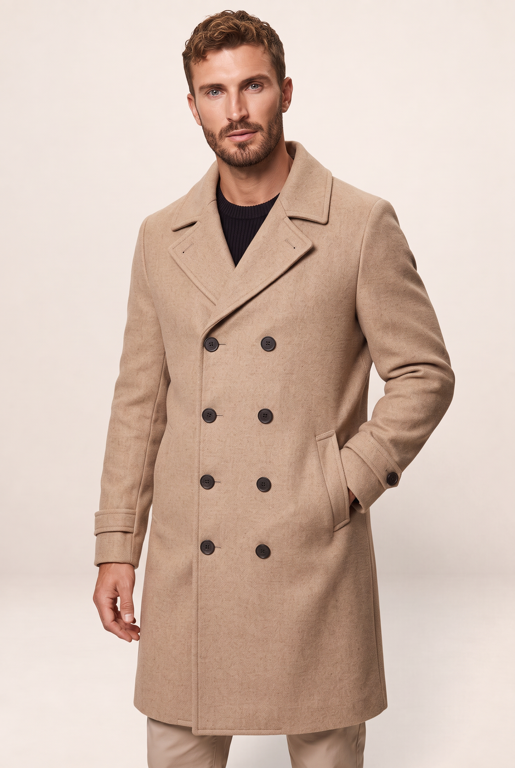 Manteau Long Croisé Homme Ferdinand