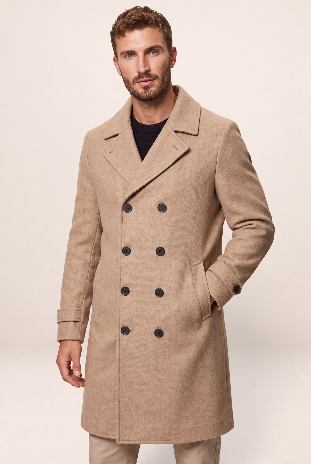 Manteau Long Croisé Homme Ferdinand