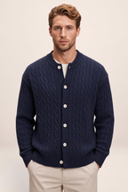 Cardigan Torsadé Col Rond Homme Rémi