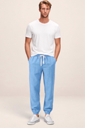 Pantalon Aspect Lin Fluide Homme Valentin