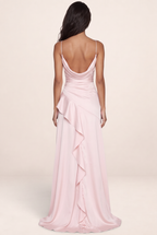 Robe Asymétrique à Volants Femme Noëlle
